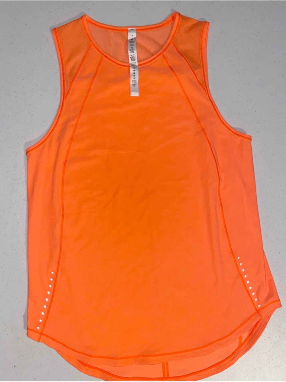 lululemon athletica Neon Coral Performance Tank